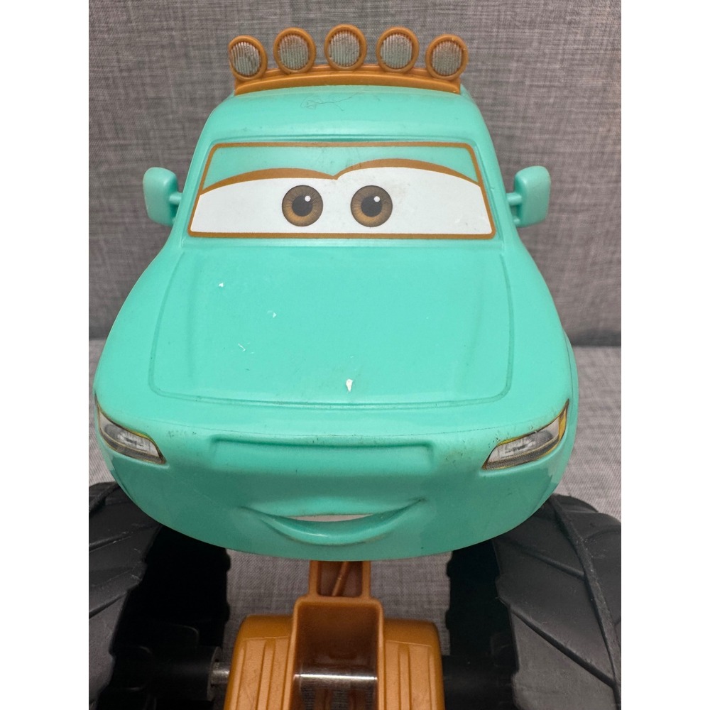 Disney Pixar Cars On The Road Ivy Monster Truck Teal Orange Flame HMD78 Mattel